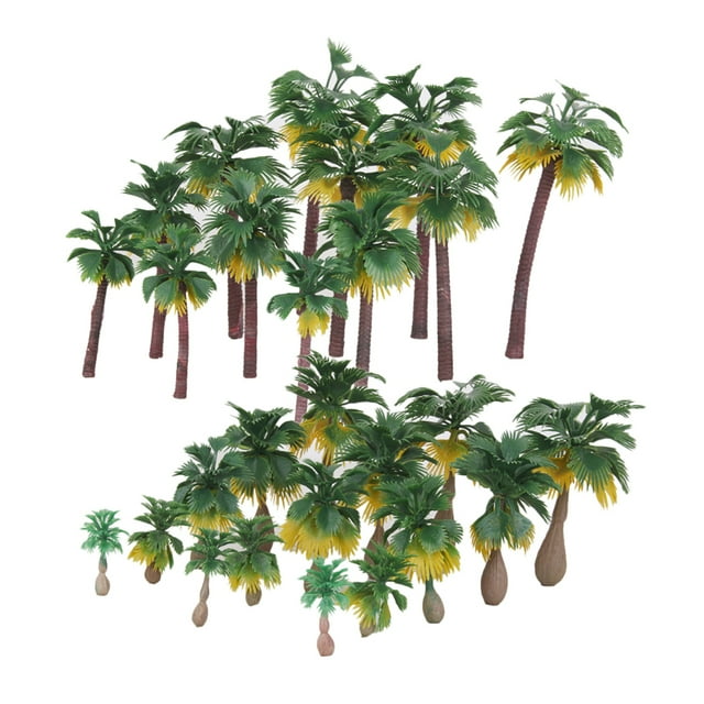 27 Modelo árboles Tren Ferrocarril Palmeras Paisaje DIY perfke Árbol en miniatura de palmera