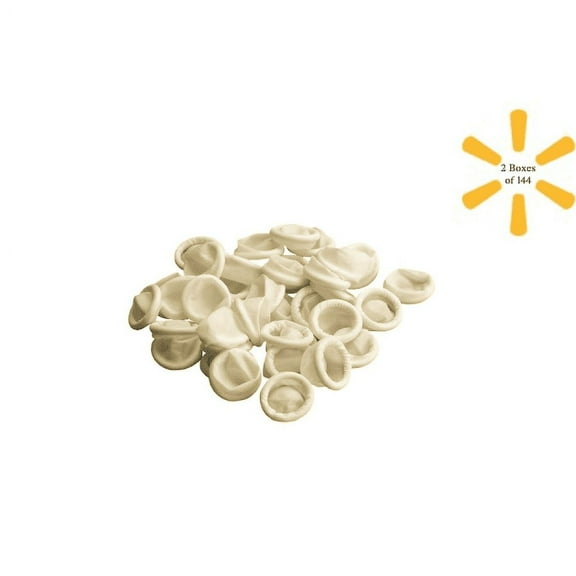 Grafco Finger Cot Medium 2-3/4 Inch Length Powder Free Latex 2 Boxes of 144