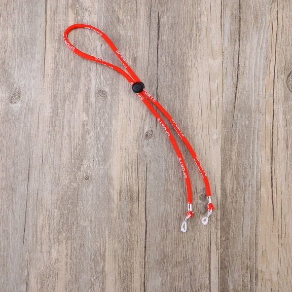 GOOHOCHY Glasses Retainer Holder Strap Sports Anti-slip Safety Glasses Strap Neck Cord String (Red)