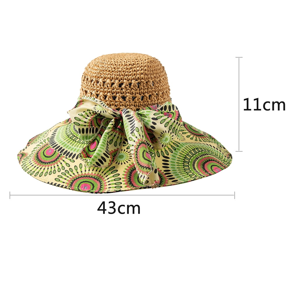 Women Mesh Woven Bucket Hat, Beach Hat, Sun Hat Fashion Foldable Packable  Fishing Hat for Spring Summer Fall