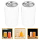 thumbnail image 2 of ColoMX 12 vasos reutilizables en forma de lata, botellas de plástico transparente para jugo con tapas de aluminio para café helado, batidos, cerveza y cócteles, 330 ml, 2 of 8