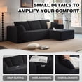 thumbnail image 4 of LIAROO 108" Modular Sectional Sofa, Cloud Boneless Couch with Deep Seats and Chaise, Modern Upholstered L-Shape Couch for Living Room or Bedroom, No Assembly Required, 4 of 13