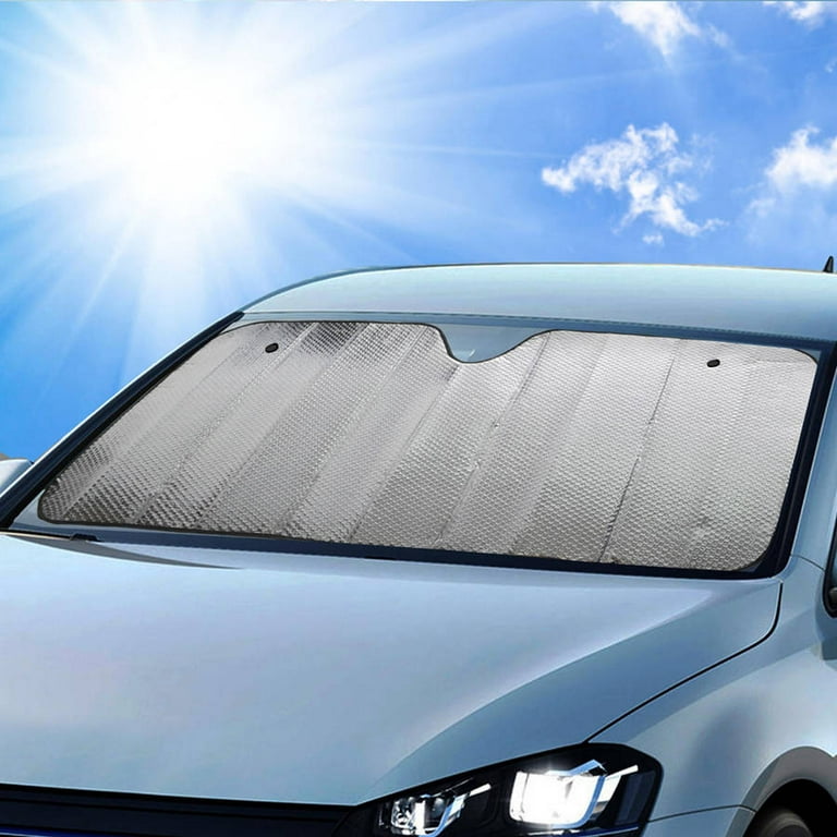 BDK Single Bubble Front Windshield Shade Window Shade- Accordion Folding  Auto Sunshade for Car Truck SUV-Blocks UV Rays Sun Visor Protector-Keeps  Your