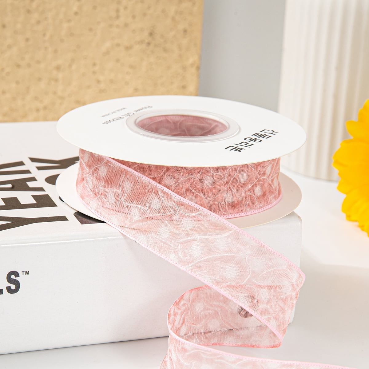 Lace Jacquard Embroidery Hollow Lace Ribbon DIY Bow Hair Accessories Flower Packaging Straw Hat Clothes Edge Ribbon, Lace