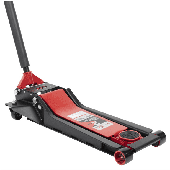 American Forge & Foundry Service Jack - 2 Ton Capacity - Lightning Lift - Long Chassis - Low Profile - 2 pc Handle - 2.9" Min H to 23.6" Max H - SUPER DUTY