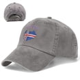 thumbnail image 3 of Women Men Adjustable Baseball Cap with Iceland Flag Map Pattern, Dad Snapback Hip Hop Hats, 3 of 8