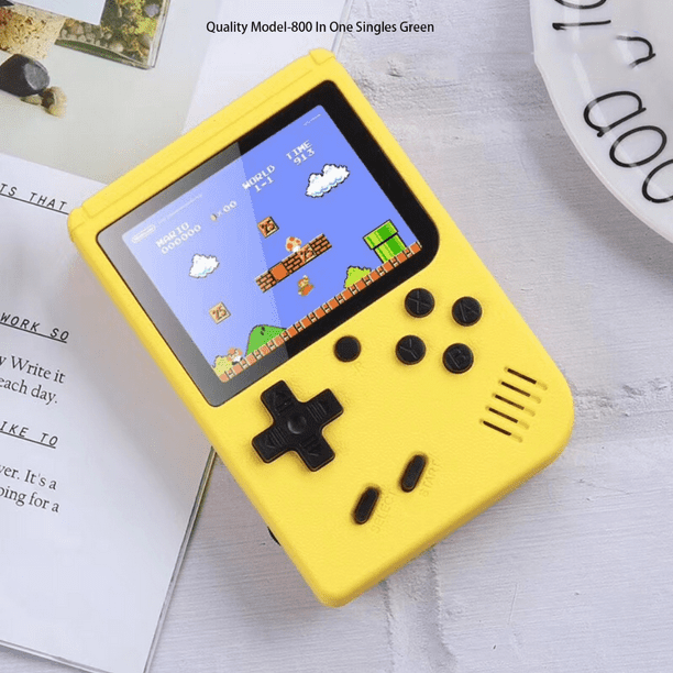 Gameboy Built-in 800 Classic Game Retro Video Game Console Kids  Toys（singles yellow） 