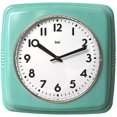 thumbnail image 1 of Bai Square Retro Wall Clock, Turquoise - 750.TU, 1 of 1