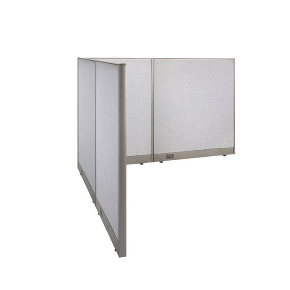 GOF L-shaped Freestanding Office Partition, Room Divider, Privacy Screen, Workstation Cubicle (72”D x 84”W x 48”H)