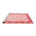 thumbnail image 2 of Ahgly Company Machine Washable Indoor Round Oriental Red Modern Area Rugs, 7' Round, 2 of 4