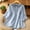 A2 Blue, variant on Cotton Linen Embroidered Casual Blouses for Women 3/4 Puff Sleeve Button Down Floral Shirts Flowy Tunic Peasant Tops Lightweight Loose Fit Bohemian Summer Wear Pink L