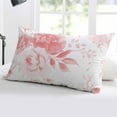thumbnail image 5 of Pink Floral Art Throw Pillow Cover 12 x 20 Inch Decorative Pillow Cover Watercolor Botanical Spring Flowers Lumbar Pillowcase Seasonal Rectangle Cushion Case for Couch Sofa Bed Living Room, 5 of 7