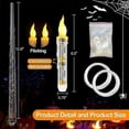 thumbnail image 3 of Velas flotantes con control remoto, velas LED sin llama para decoración de Halloween, luces cálidas para decoración de mesa de fiestas de Halloween y Navidad., 3 of 4