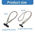 thumbnail image 3 of Fashionable 2 in 1 Phone Lanyard Strap Data Cable PD60W Charging Cord USB C 120cm Crossbody Type/30cm Wrist Type, 3 of 9