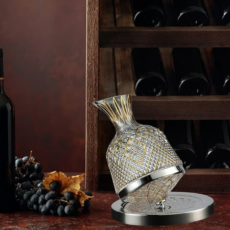 

Luxury Decanter Tumbler Design Decanter Aerator Holder Red Carafe for Events Accessories Decoration Gifts for Men Argent Base