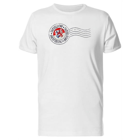 Dusseldorf Grunge Postal Flag T-Shirt Men -Image by Shutterstock, Male x-Large