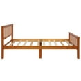 thumbnail image 3 of Wood Platform Bed with Headboard and Footboard - Oak, 3 of 4