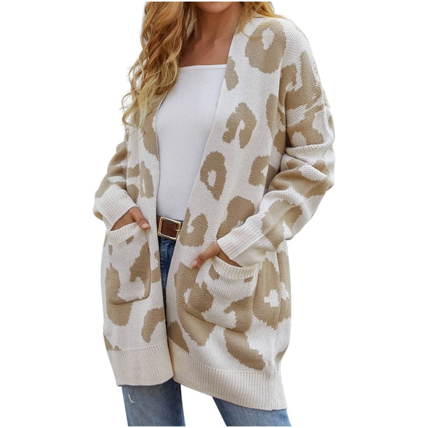 Suéteres Para Mujeres Cardigan Suéteres Moda Casual Cuello en V Manga Larga Otoño Suéter Blusa Botón Tops Odeerbi ODB146528