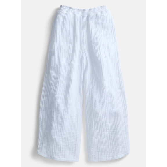 Weekend Academy Girls Cotton Gauze Coverup Pants, Sizes 4-18