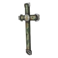 thumbnail image 3 of Western United States Army Military Eagle Medallion in Camo Green Wall Cross, 3 of 8