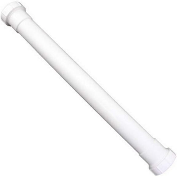 LASCO 03-4327 White Plastic Tubular 1-1/2-Inch by 16-Inch Double Ended Slip Joint Extension