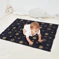 thumbnail image 2 of Dark Blue Celestial Body Pattern Blanket,Comfortable Soft Flannel Throw Blanket,All Season,Warm Lightweight Blankets for Sofa Bed Couch Living Room Chair,30"x40", 2 of 4