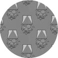thumbnail image 1 of Ahgly Company Machine Washable Indoor Round Transitional Dim Gray Area Rugs, 3' Round, 1 of 7