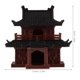 thumbnail image 2 of unbranded Miniature Pavilion Ornament Marrón Para Escritorio Y De Jardín, 2 of 6