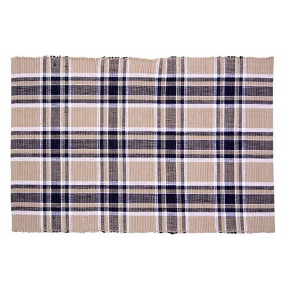 Mr. MJs Trading AG-01298S-4 19 in. Ribbed Placemats, Black Haze - Set of 4
