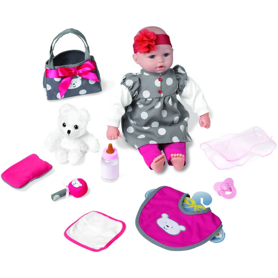 My Sweet Love 18" Baby Doll Gift Set with Bear