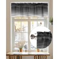 thumbnail image 7 of Gray Gradient Water Ripples Curtain Valances,Summer Beach Coastal Small Window Treatment for Kitchen Living Room Bathroom,42" x 18", 7 of 7
