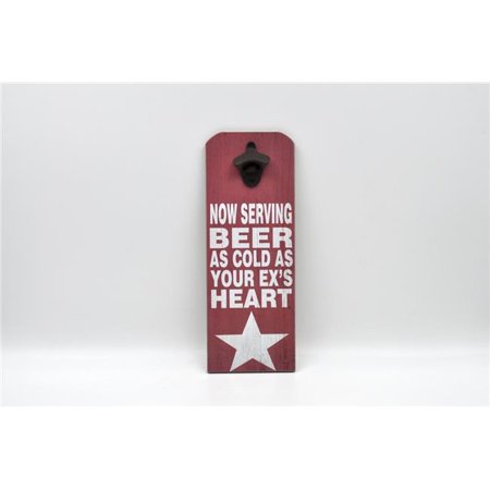 

Mr. MJs Trading IV-W18-CK051 Cold Heart Beer Magnetic Bottle Opener