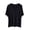 Black, variant on Pajama Tops for Women V Neck Short Sleeve Loose Fitting Soft Casual Summer Sleepwear Blouse Tops