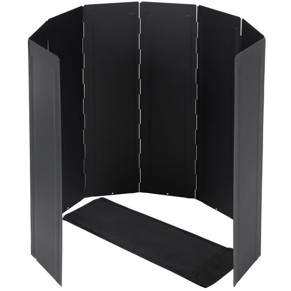 RedSwing 23.6" Extra Tall Camping Stove Windscreen, Heavy Duty 8 Plates Folding Portable Camp Stove Windshield for Camping Hiking Picnic, Compatible with Butane Burners & Grills