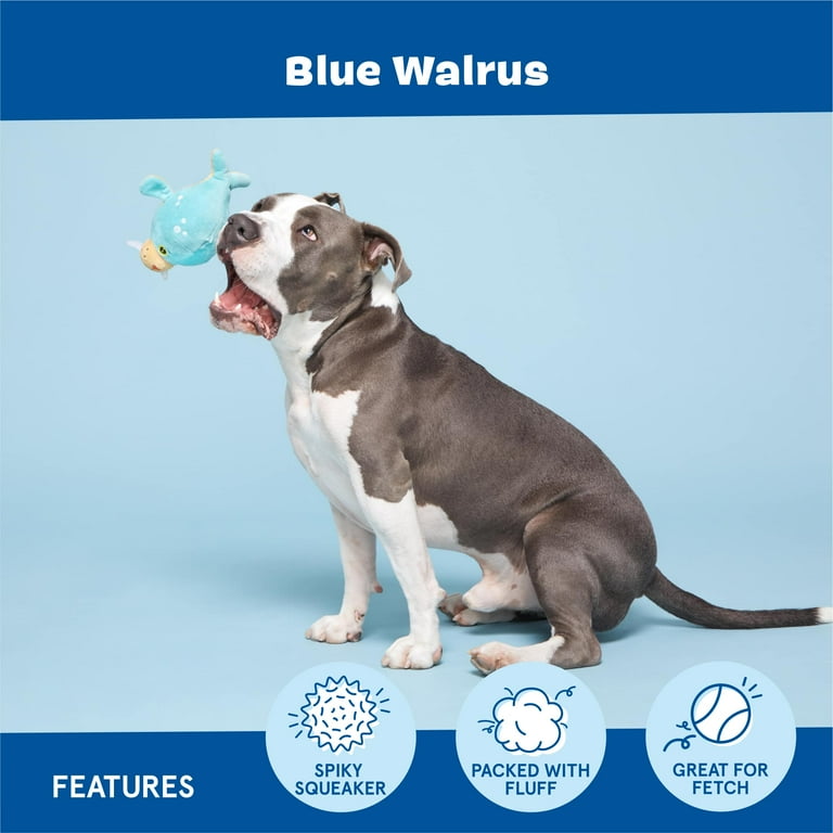 BARK Wallace Walrus Plush Dog Toy, for Large Dogs