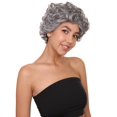 thumbnail image 5 of Womens Old Grandma Wig | Character Play Cosplay Halloween Wig | Premium Breathable Capless Cap, 5 of 9
