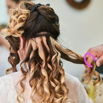 Homoyoyo 10Pcs Silicone Hair Curling Rods Set for Home and , Soft Flexible Hair Styling Tools