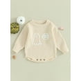 thumbnail image 2 of Bagilaanoe Newborn Baby Boys Halloween Clothes Knitted Romper Sweater Long Sleeve Jacquard Bodysuits 3M 6M 9M 12M 24M Infant Warm Jumpers Tops Fall Loose Knitwear, 2 of 8