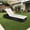 Black & Beige, variant on Ktaxon Outdoor Wicker Chaise Chair, Modern Rattan Sunbed with Cushion for Indoor & Outdoor, Gray