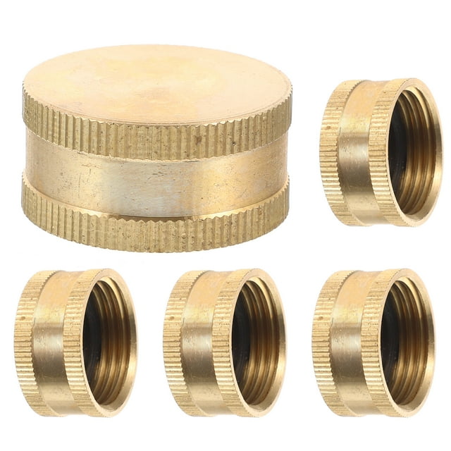 5pcs 3/4 Garden Hose Female End Cap Brass Spigot Cap Water Hose Thread