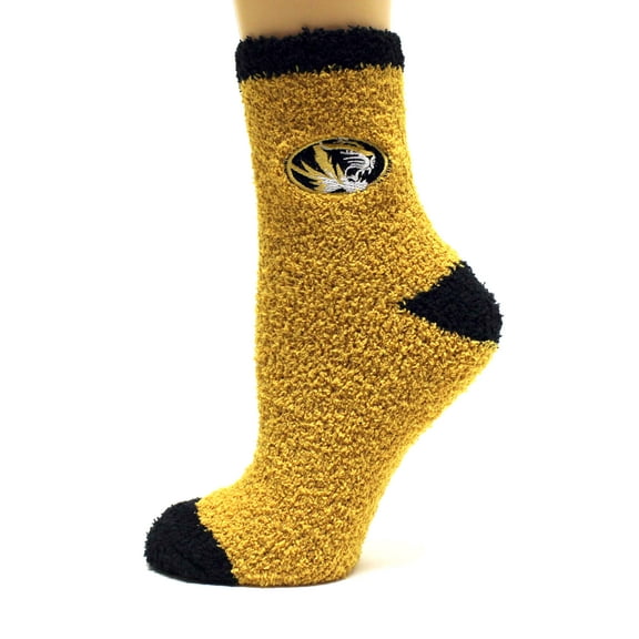 Missouri Tigers Solid fuzzy Sock - Donegal Bay - Unisex - One Size - Ankle