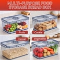 thumbnail image 5 of JUNLIN Airtight Bread Box with Lid ,Time Recording, Kitchen Countertop Storage Container,Store Bread, Toast, Donut and fruits,Gray, 5 of 11