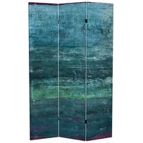 6 ft. Tall Double Sided Horizon Canvas Room Divider