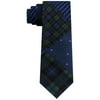 Tommy Hilfiger Men's Large Multi Star Plaid Tie Green Size Regular