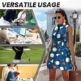 thumbnail image 6 of Yuyamidu Golf Balls Womens Tennis Golf Dresses Moisture Wicking Workout Dress Size S Sleeveless Polyester Workout Active Athletic Dresses with Shorts and Pockets, 6 of 7
