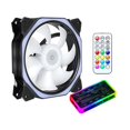 thumbnail image 2 of Carcasa ventilador RGB 120mm con iluminación LED de control independiente, almohadillas de goma absorbentes, estática PWM para funda de - Establecer un Establecer A CUTICAT ventiladores rgb ventilador de caja de 120 mm, 2 of 8
