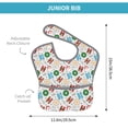 thumbnail image 4 of Hirioo Christmas Hohoho 1 for Baby Waterproof Pocket Bib Adjustable Closed for Babies Toddlers with Large Pocket 6-24Months, 4 of 8