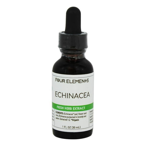 Four Elements Herbals - Fresh Herb Extract Tincture Echinacea - 1 oz.