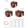 thumbnail image 3 of Fsddascl Christmas Snowman Toaster Cover 2 Slice, Small Kitchen Appliance Covers, Xmas Poinsettia Birds Balls Red Plaid Toaster Oven Cover with Loop, Bread Machine Cover Polyester Dust Cover, 3 of 5