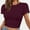 B81 Purple Womens Tops Dressy Casual Clearance Under $5, variant on Cagogo Womens Crop Tops Basic Short Sleeve Crew Neck T Shirt Slim Fit Tees Summer 2025 Y2k Going Out Fitted Top Cute Tight Shirts for Teen Girls
